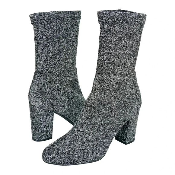 Kenneth Cole Alyssa Metallic Pewter Shimmer Womens Bootie Size 10M - Picture 8 of 9